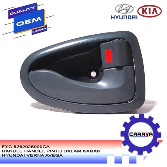 Kol kapı Accent 00-05 ön iç sağ krom