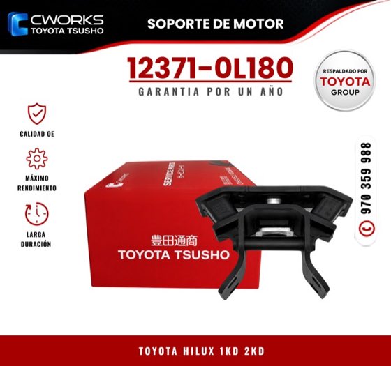 Takoz motor Hilux 15-21 arka manuel